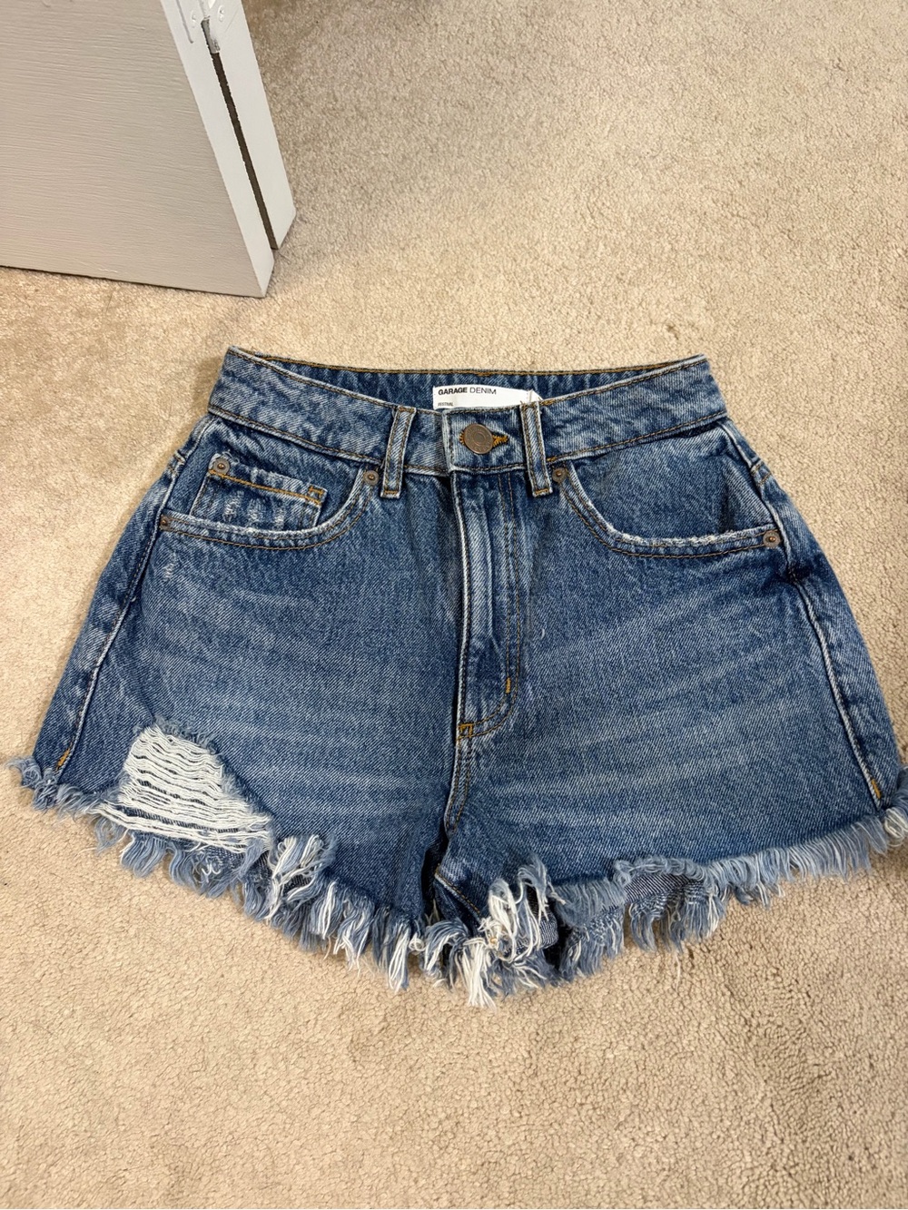 Garage Festival High-Rise Jean Shorts